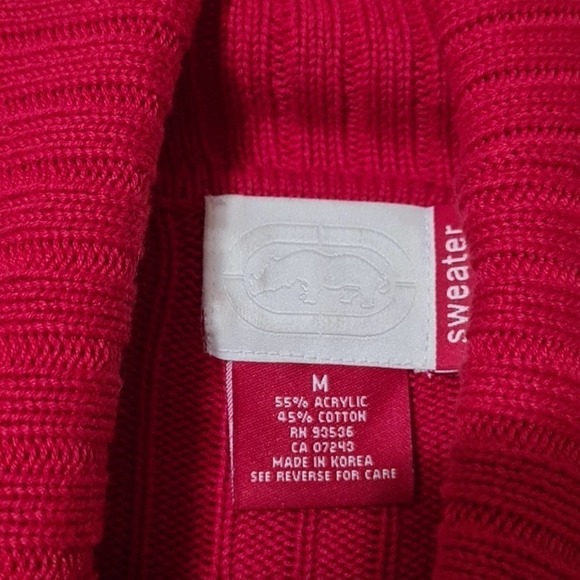 Ecko‎ Red White Blue Sweater Size Medium - Picture 4 of 7
